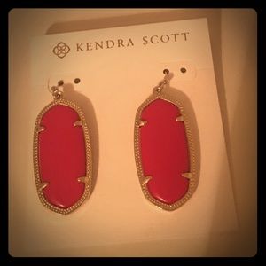 Red Kendra Scott earrings